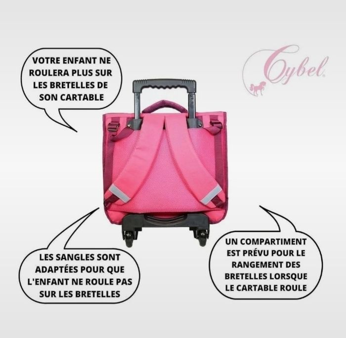 Sac a dos cybel  a roulettes  neuf - photo numéro 6