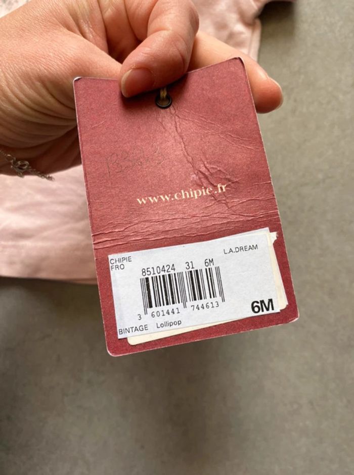 Ensemble tee-shirt + gilet Chipie 6 mois - photo numéro 2