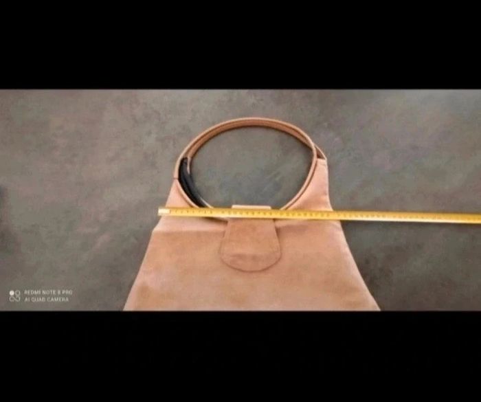 Sac à main suédine beige - photo numéro 3