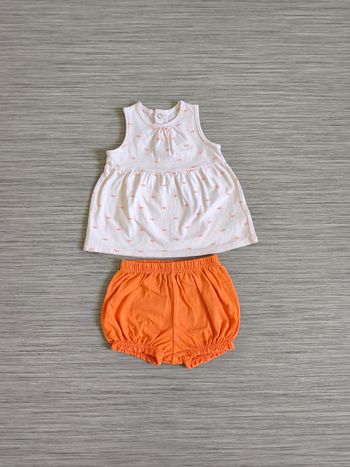 Ensemble haut et bloomer bébé fille 9 mois 