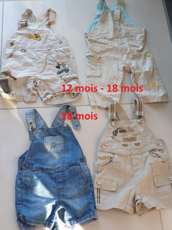 4 salopette 12 - 18 mois