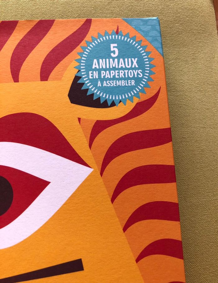 La famille sauvage avec ses 5 animaux en papertoys - photo numéro 2