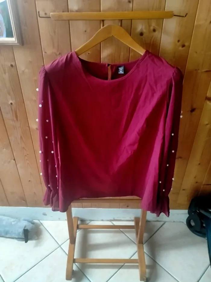 Blouse bordeaux Shein Curve Taille XL - photo numéro 2