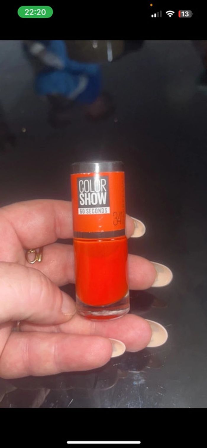 Vernis orange gemey maybelline - photo numéro 3
