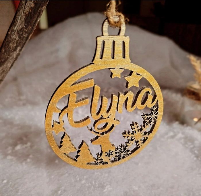 Boule de noël personnalisée prénom - photo numéro 2