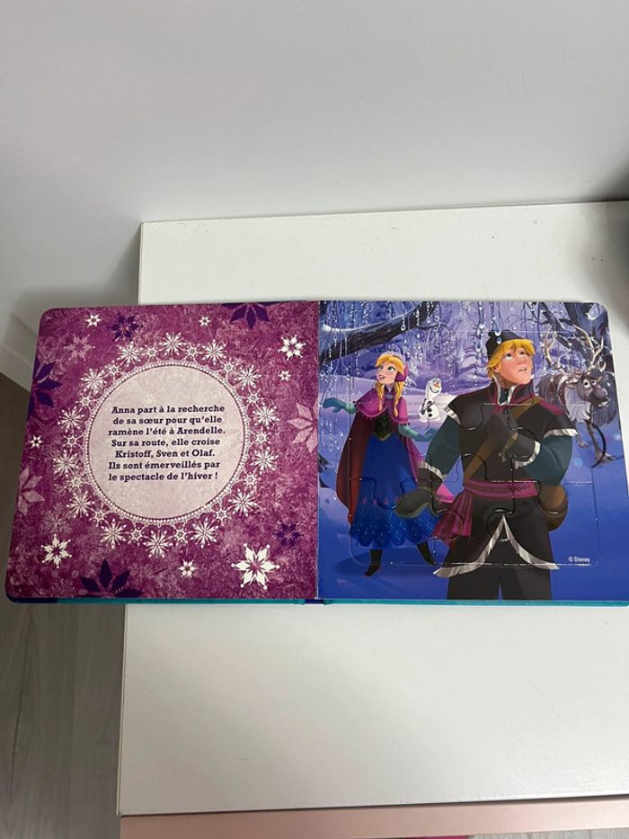Livre puzzle la reine des neiges neuf - photo numéro 3