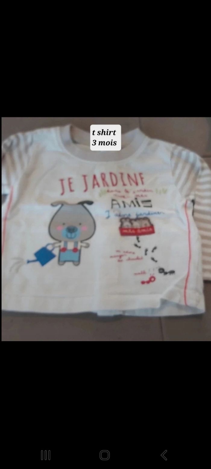 Tshirt tissaia 3 mois