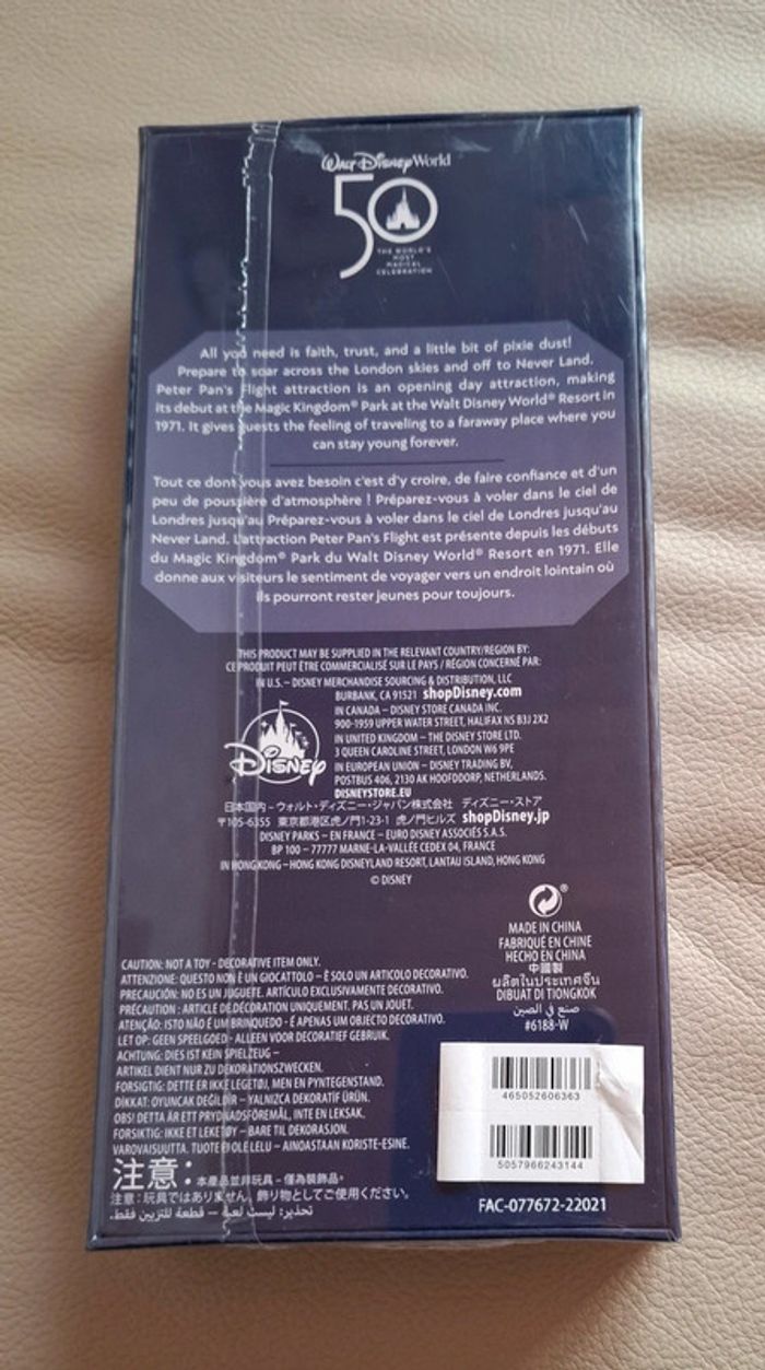 Cle key sleutel mickey attraction Disney peter pan 6/12 - photo numéro 2