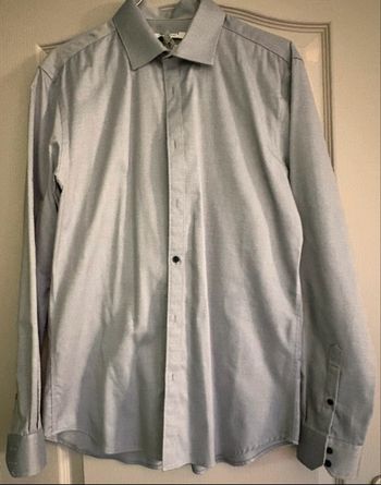 👔 Chemise homme Celio Club manches longues M 39/40 – TBE gris clair ✨