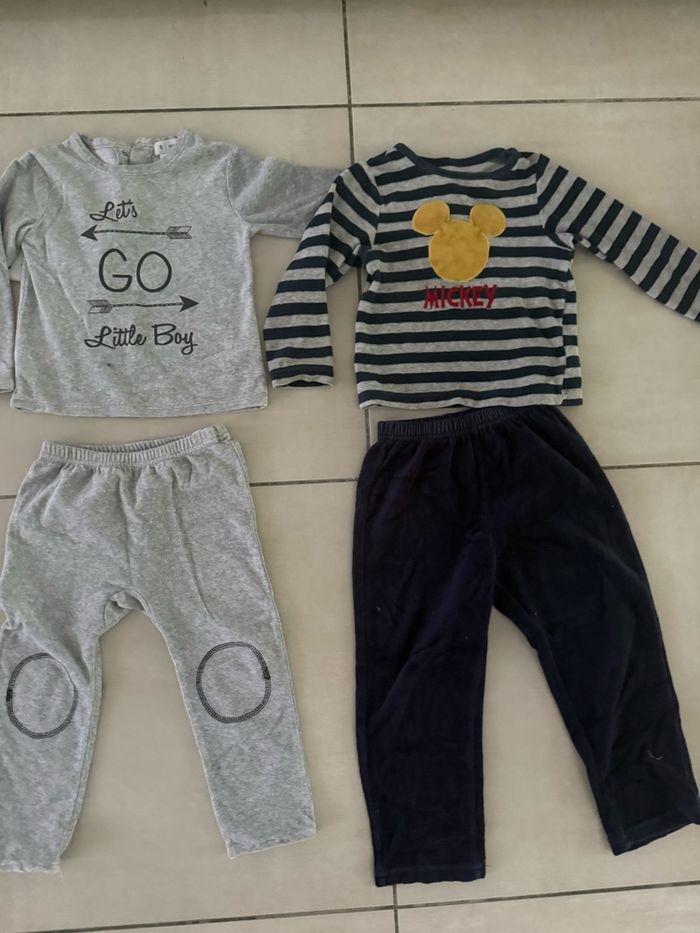 Lot de 3 pyjamas velours taille 3 ans la redoute et Mickey - photo numéro 4