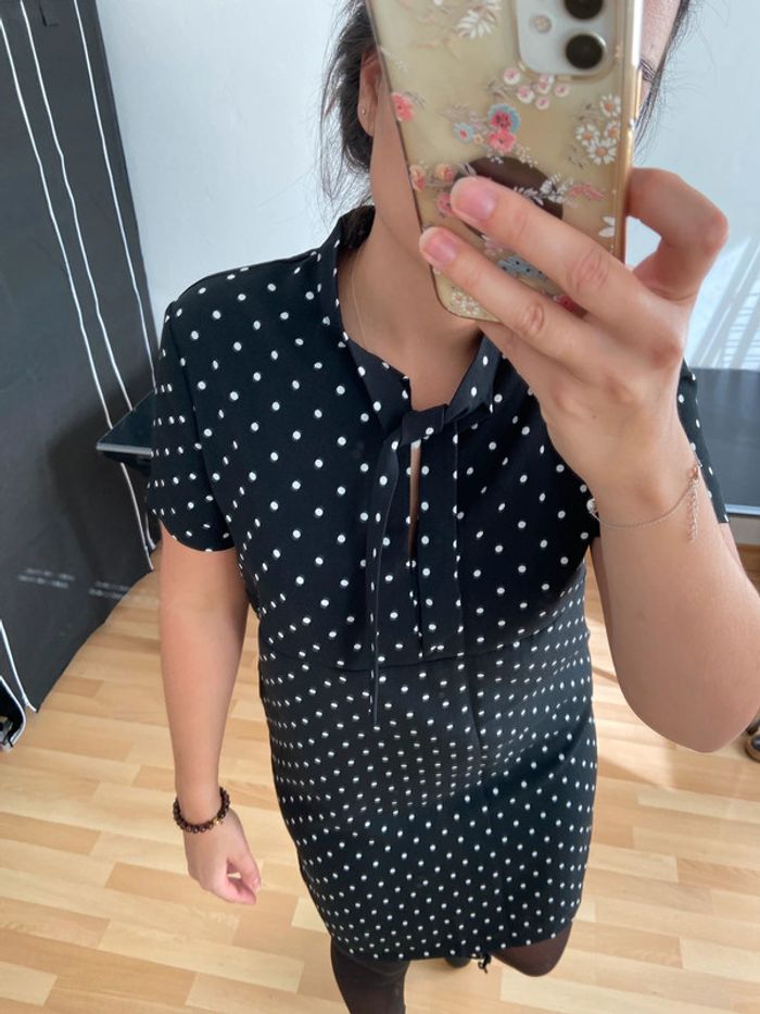 Robe droite à pois / Taille 40 - photo numéro 2