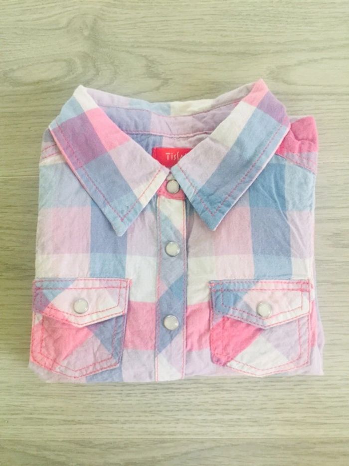 Chemise à carreaux fille 3 ans bûcheron rose