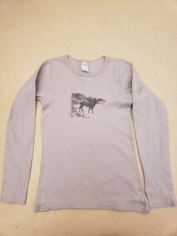 Tee-shirt fille manches longues
