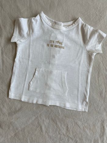 T shirt blanc 3 mois kiabi