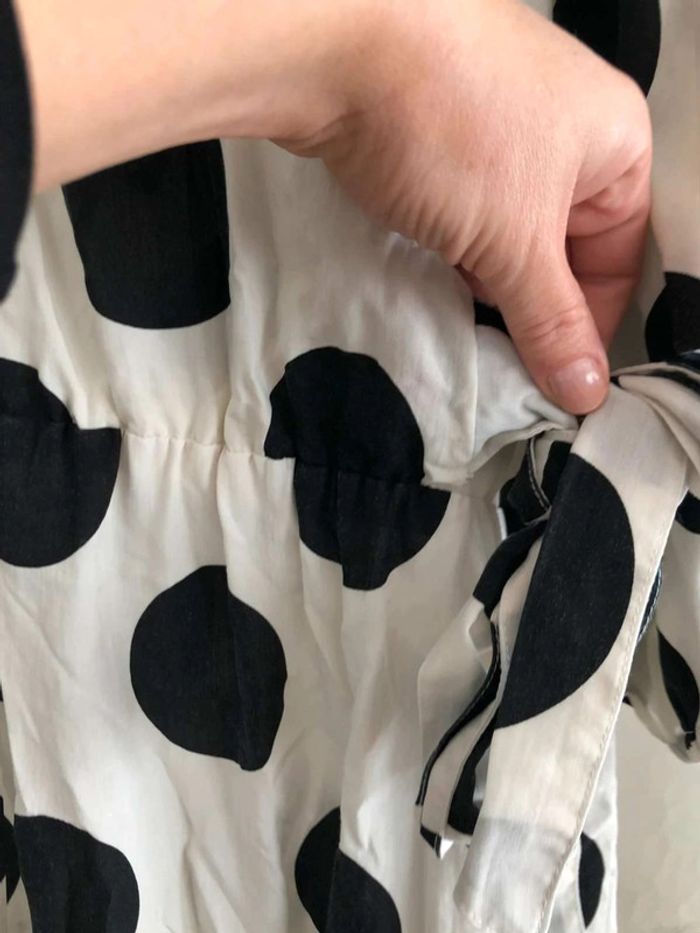 Robe  longue à  pois style  vintage - photo numéro 5