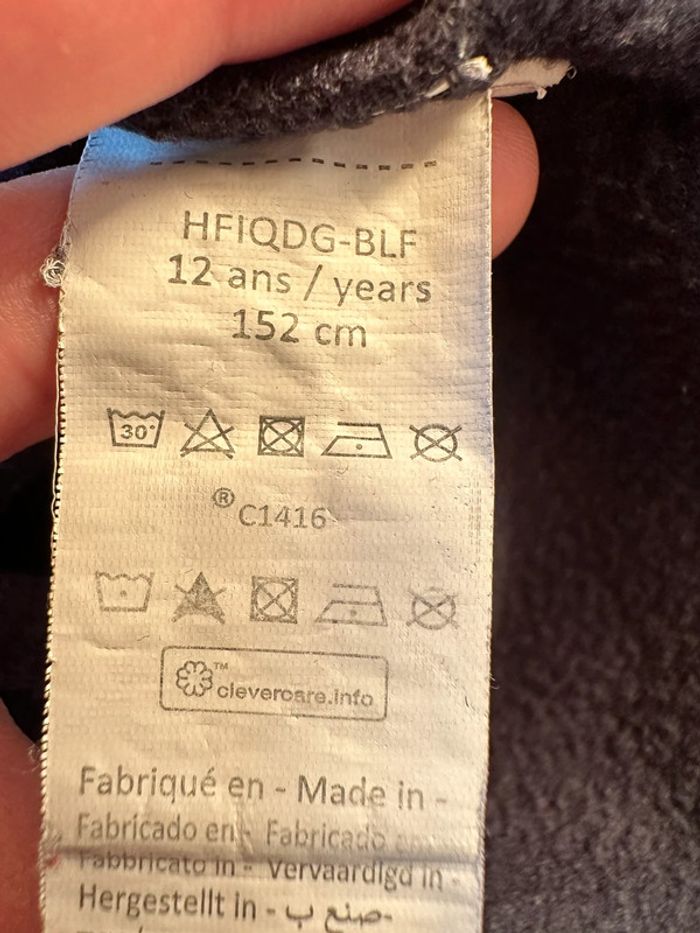 Robe marine manches longues molletonné imprimée fille 12 ans Orchestra - photo numéro 10