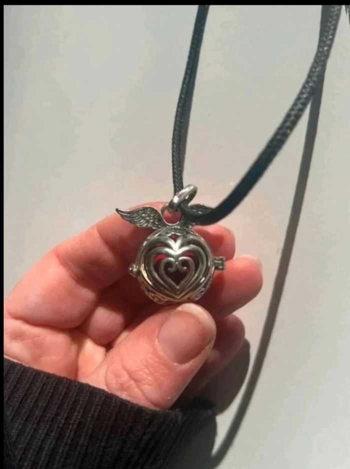 Collier bola de grossesse avec bille aile d ange - photo numéro 2