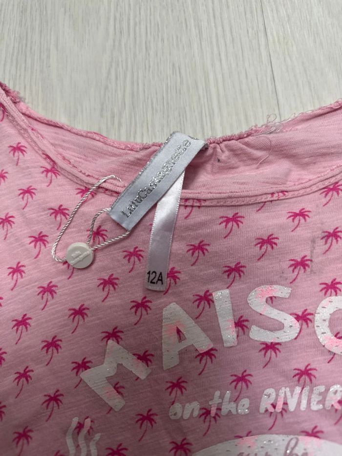 Combishort, rose, Lulu castagnette, 12 ans neuf - photo numéro 3