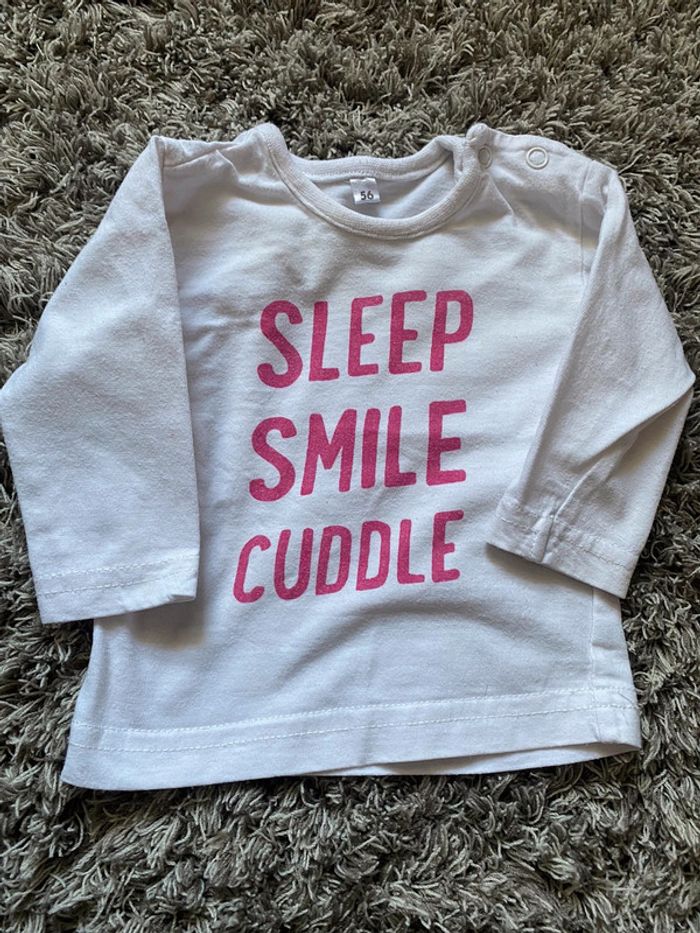 T-shirt manches longues 56cm 1-3mois