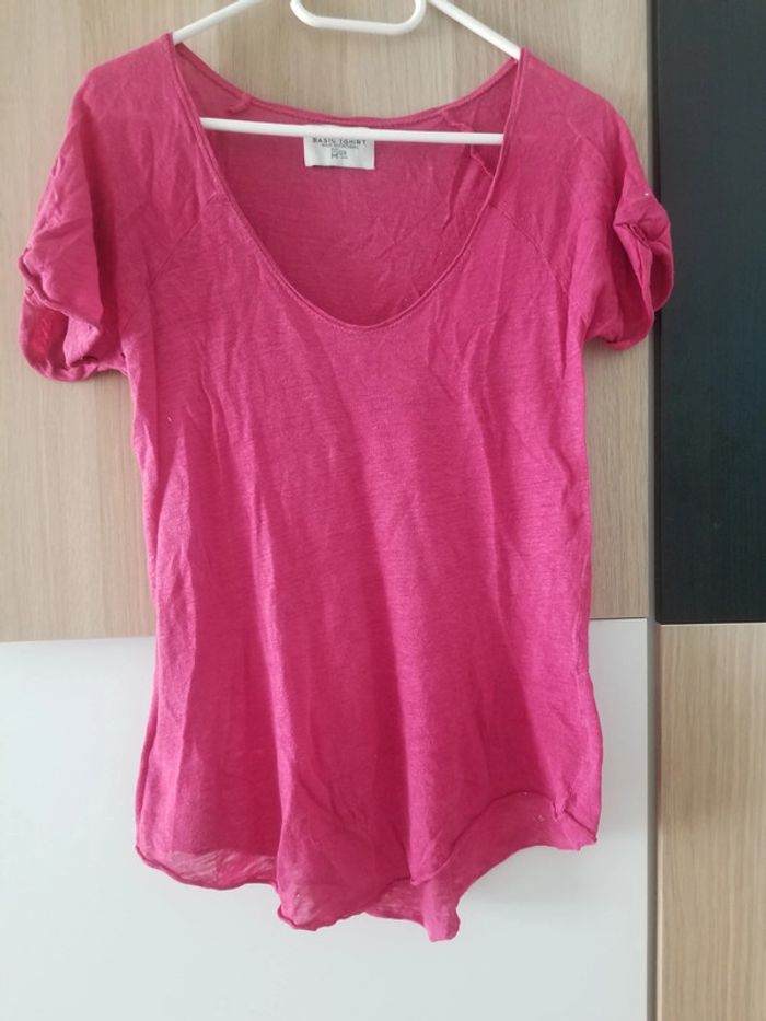 Joli t-shirt rose basic Zara