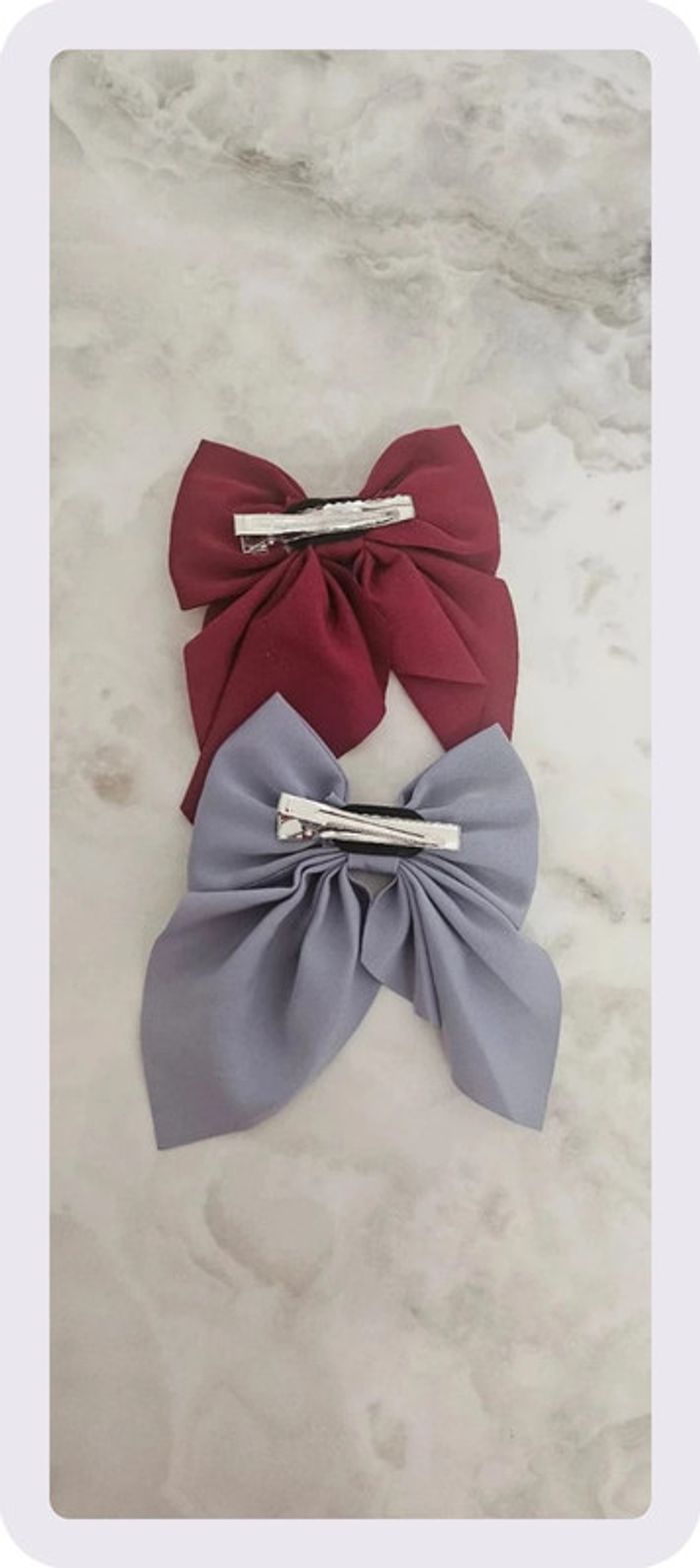 Lot de barrettes pour cheveux à noeud - photo numéro 2