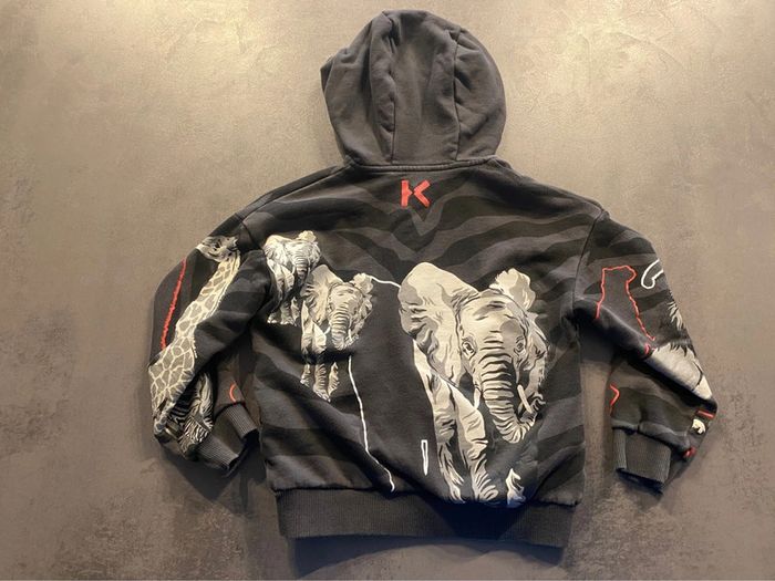 Veste noire zippée Kenzo taille 6 ans - photo numéro 5