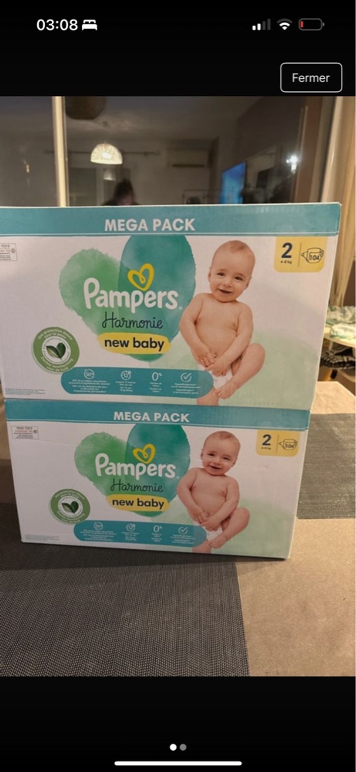 couche pampers harmonie taille 2