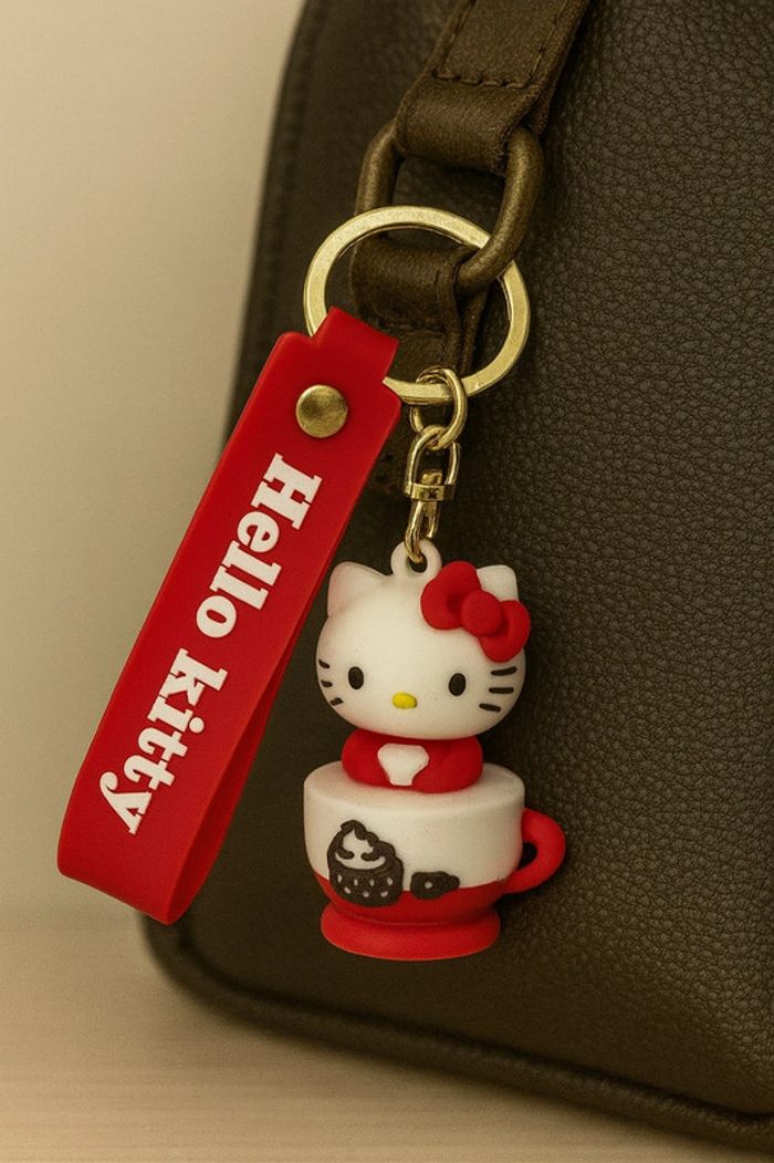Porte clés Hello Kitty rouge