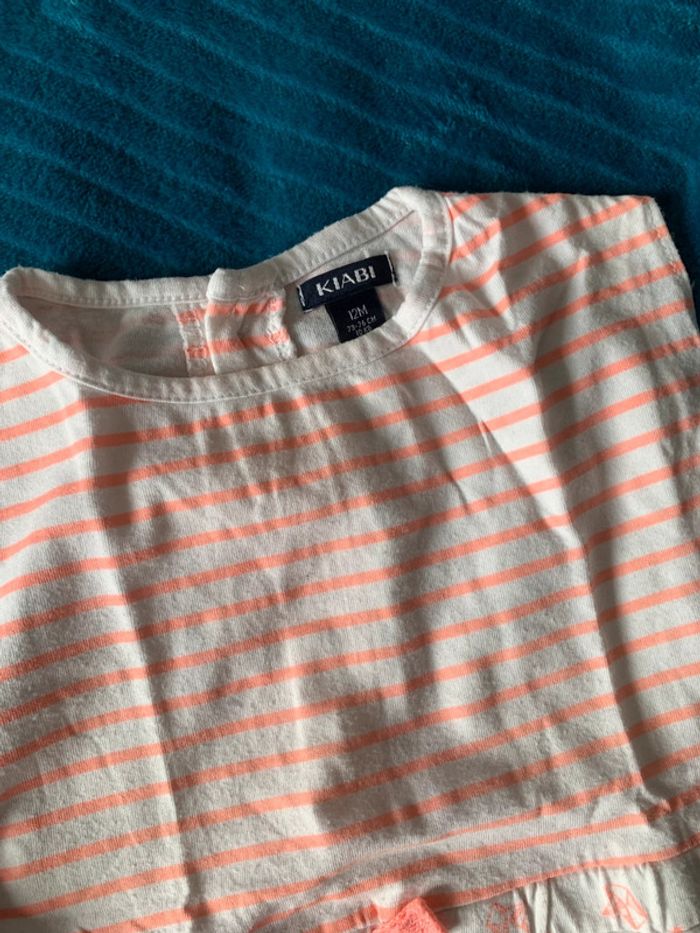 Lot 2 tee shirts tuniques 12 mois - photo numéro 3