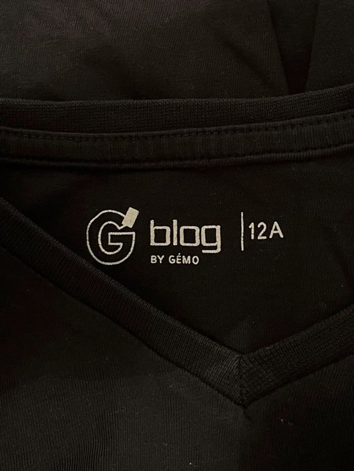 T-shirt noir, taille 12 ans - photo numéro 3