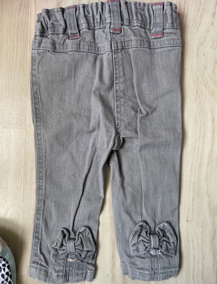 Jean gris noeuds TAPE À L’œil t.6m - photo numéro 3