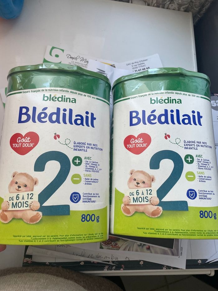 Blédilait 2 2 boîtes =20 euros