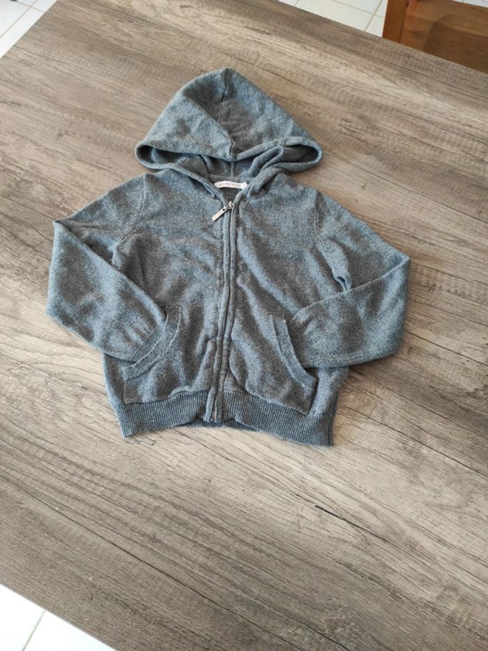 Gilet à capuche pailleté