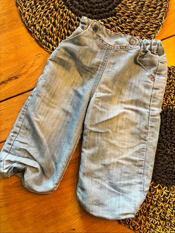 Pantalon large jean souple