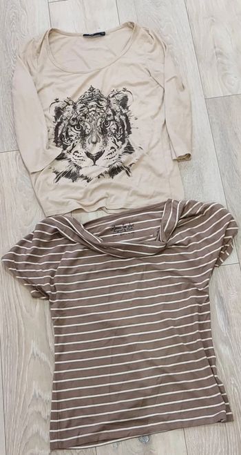 Lot de 2 t shirt femme Kiabi, taille S