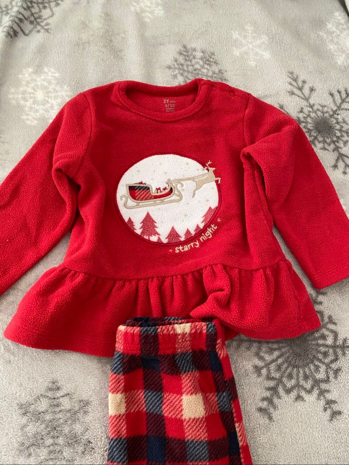 Pyjama polaire bébé fille 9/12mois - photo numéro 2
