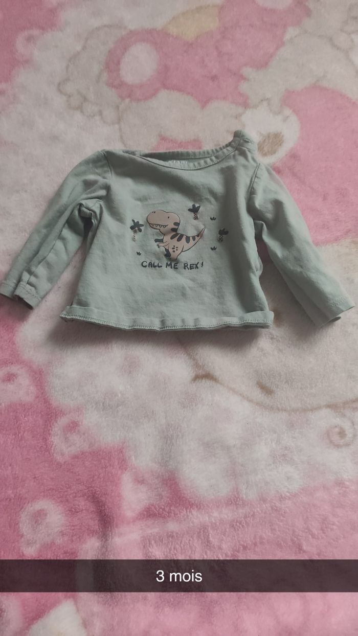 Maillot manches longues 3 mois