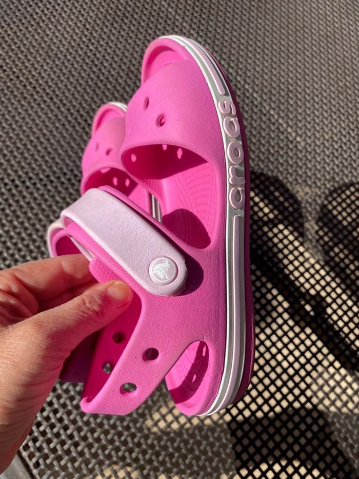 Sandales crocs rose j3 34 35 - photo numéro 7