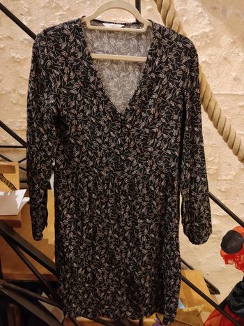 Robe imprimé main vernie