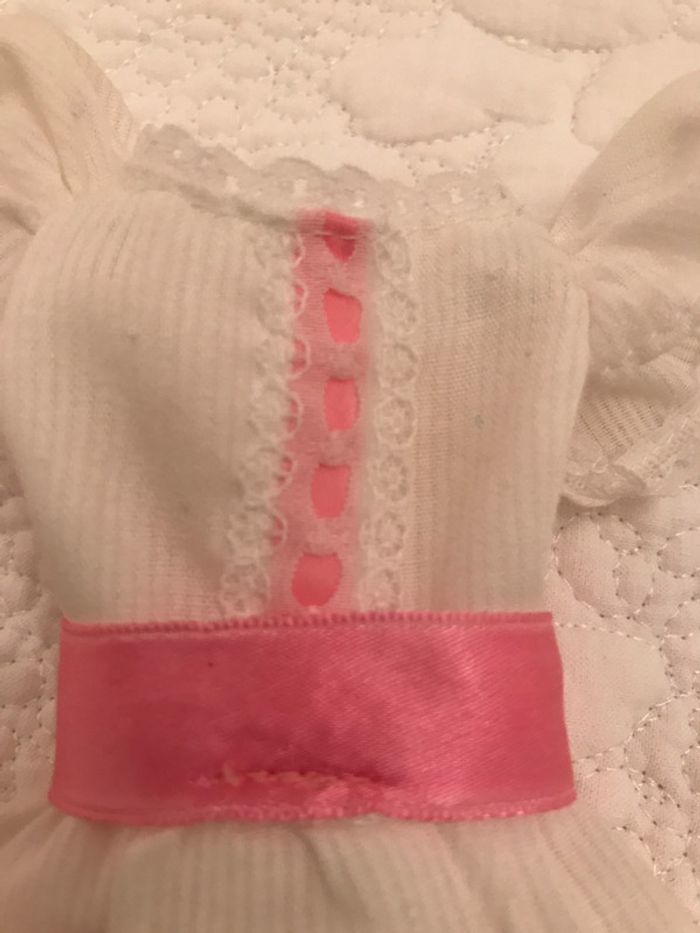 Robe poupée Barbie Blanche et Rose - photo numéro 3