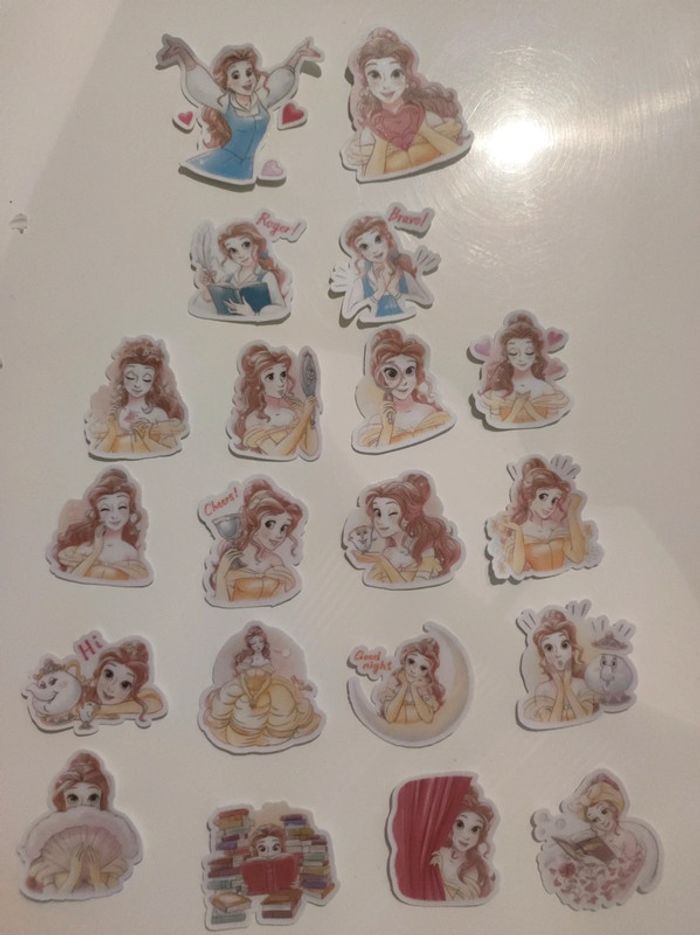 20 stickers la belle et la bête Disney - photo numéro 3