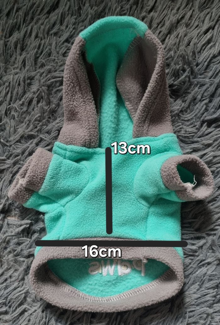 Pull à capuche taille XS chien ou chat - photo numéro 4