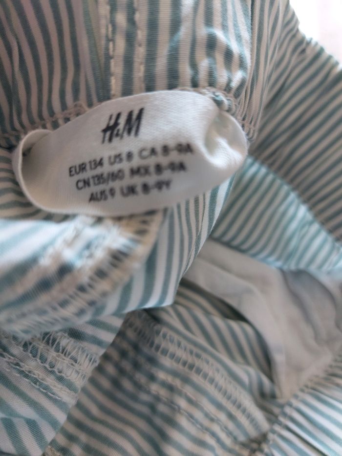 Short coton rayé taille 134cm - photo numéro 5