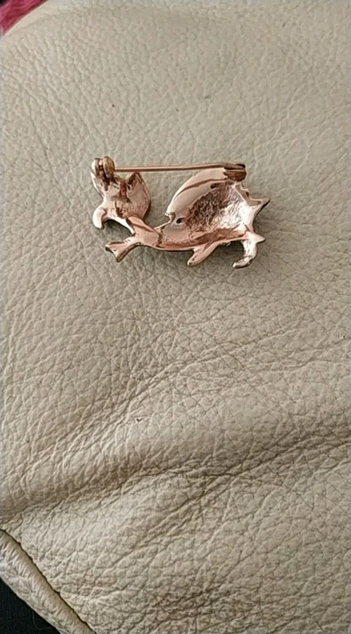 Broche poisson asiatique vintage - photo numéro 2