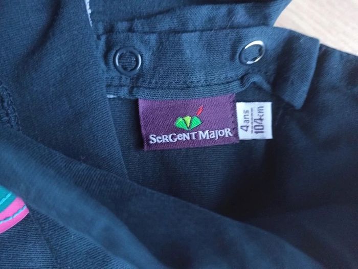 T-shirt col roulé bleu marine Sergent major 4ans - photo numéro 3