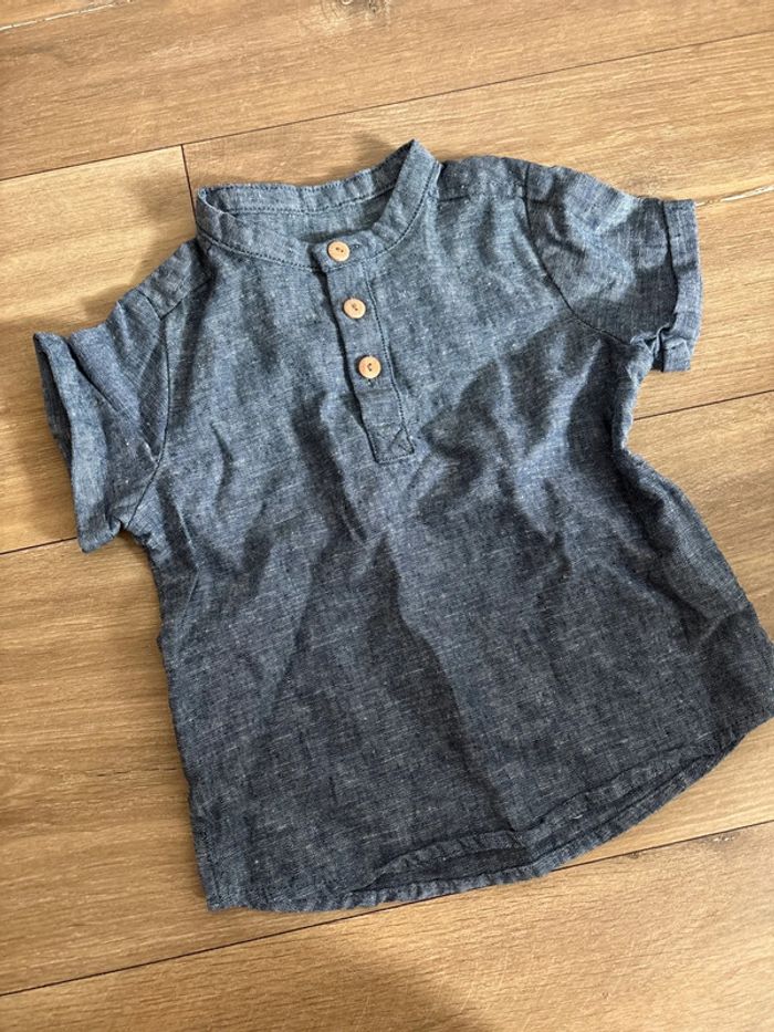Chemise col Mao 9 mois kiabi