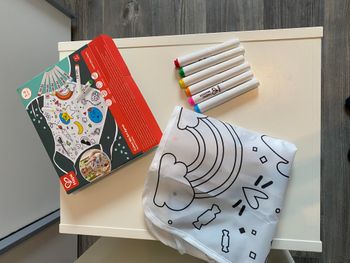 Tablier a colorier pour enfant