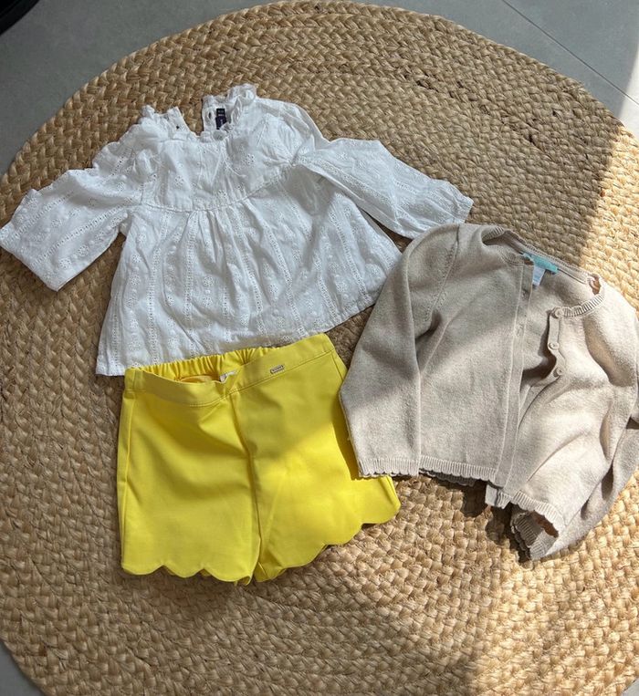 Ensemble blouse short et gilet sergent major