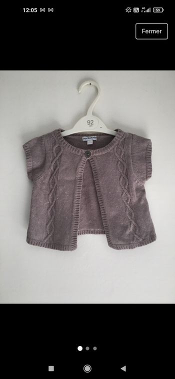 Gilet Vertbaudet 12 mois