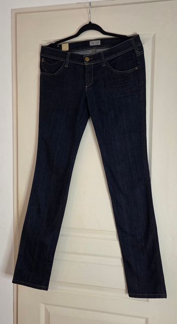Jean Cimarron Paris T32 neuf avec étiquette – denim brut stretch – coupe droite élégante
